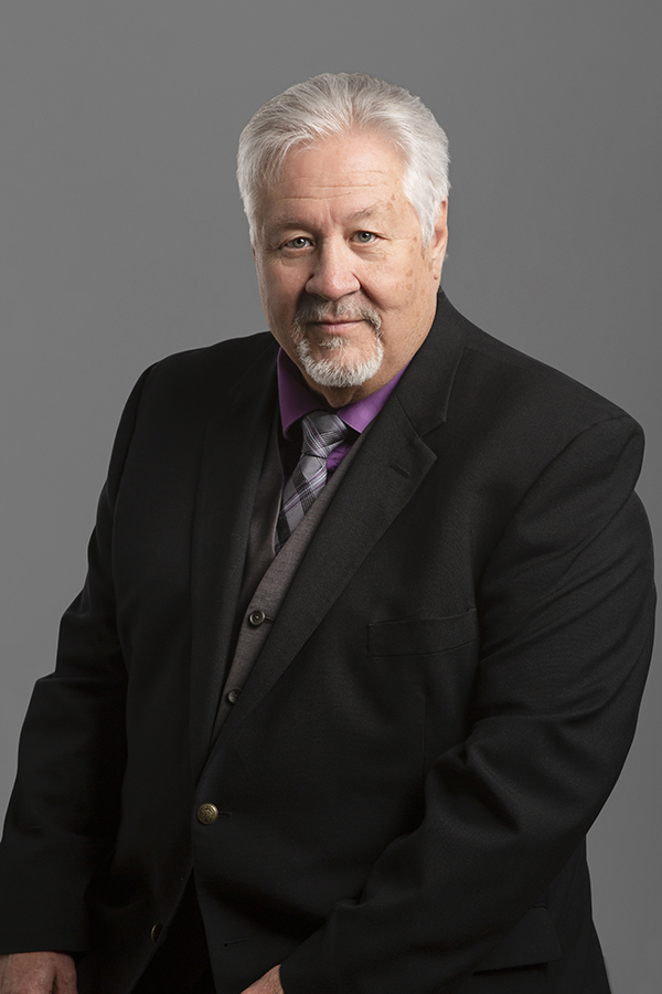 Larry Huseby working at Oliver's Funeral Home, Grande Prairie, Alberta
