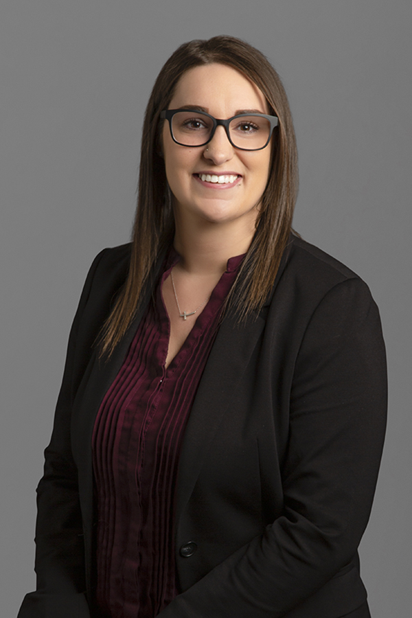 Kaleen Cowley working at Oliver's Funeral Home, Grande Prairie, Alberta