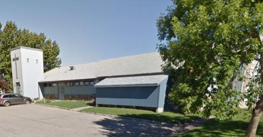 Christ Church Anglican church, exterior of building, located in Grande Prairie, Alberta