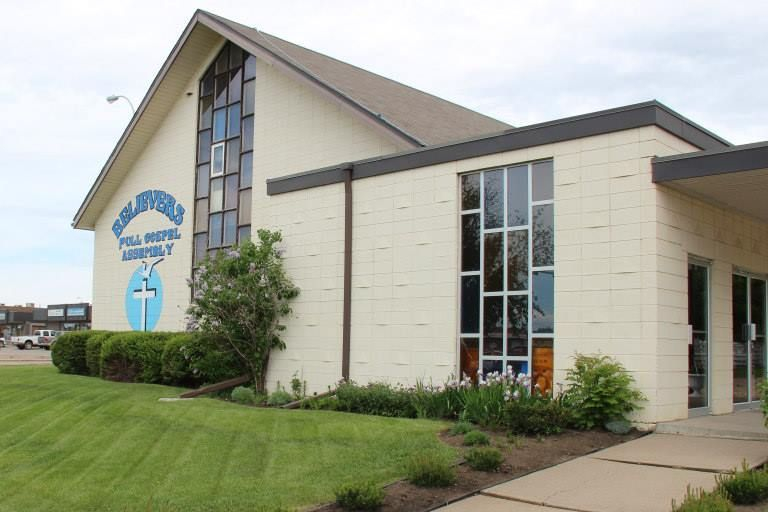 Believer's Full Gospel Assembly exterior of building, located in Grande Prairie, Alberta