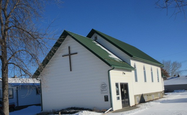 Christ Lutheran Church exterior of building, located in Sexsmith Alberta