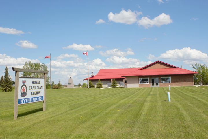 Hythe Legion Building in Hythe, Alberta exterior photo of building