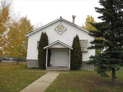 Masonic Hall Building in Grande Prairie, Alberta exterior photo of building
