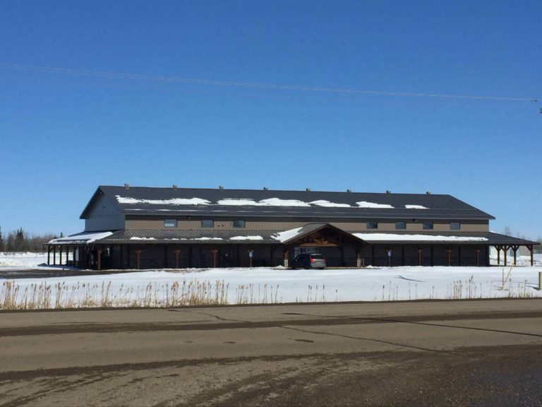 Rycroft Agriculture Society Building in Rycroft, Alberta exterior photo of building