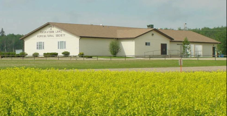 Saskatoon Lake Hall near Wembley, Alberta exterior photo of building