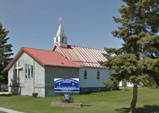 Trinity Lutheran exterior of the building, located in Fairview, Alberta