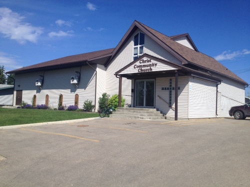 Christ Community Church exterior of building located in Grande Prairie, Alberta