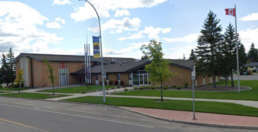 Church of Jesus Christ of Latter Day Saints exterior of building located in Grande Prairie, ALberta