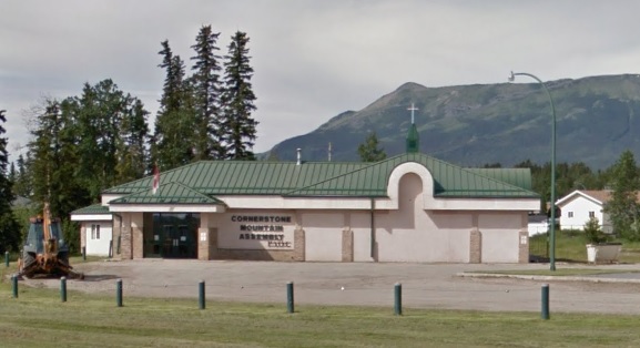 Cornerstone Mountain Assembly PAOC exterior of building, located in Grande Cache Alberta