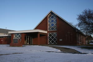 trinity lutheran church exterior of the building located in Grande Prairie, Alberta