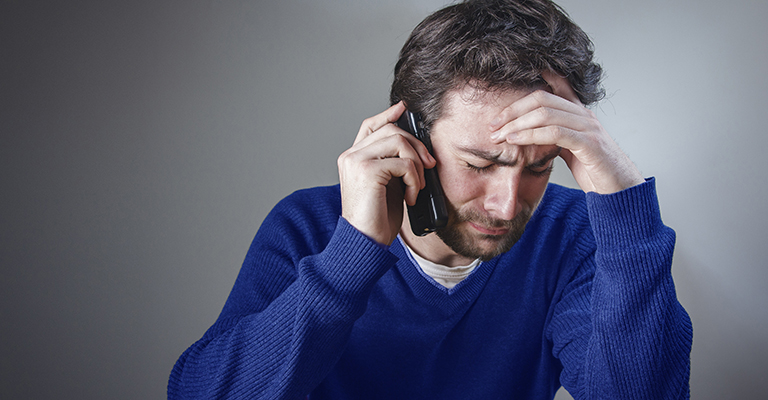 Man trying to figure out what to do after he hears that someone has passed away