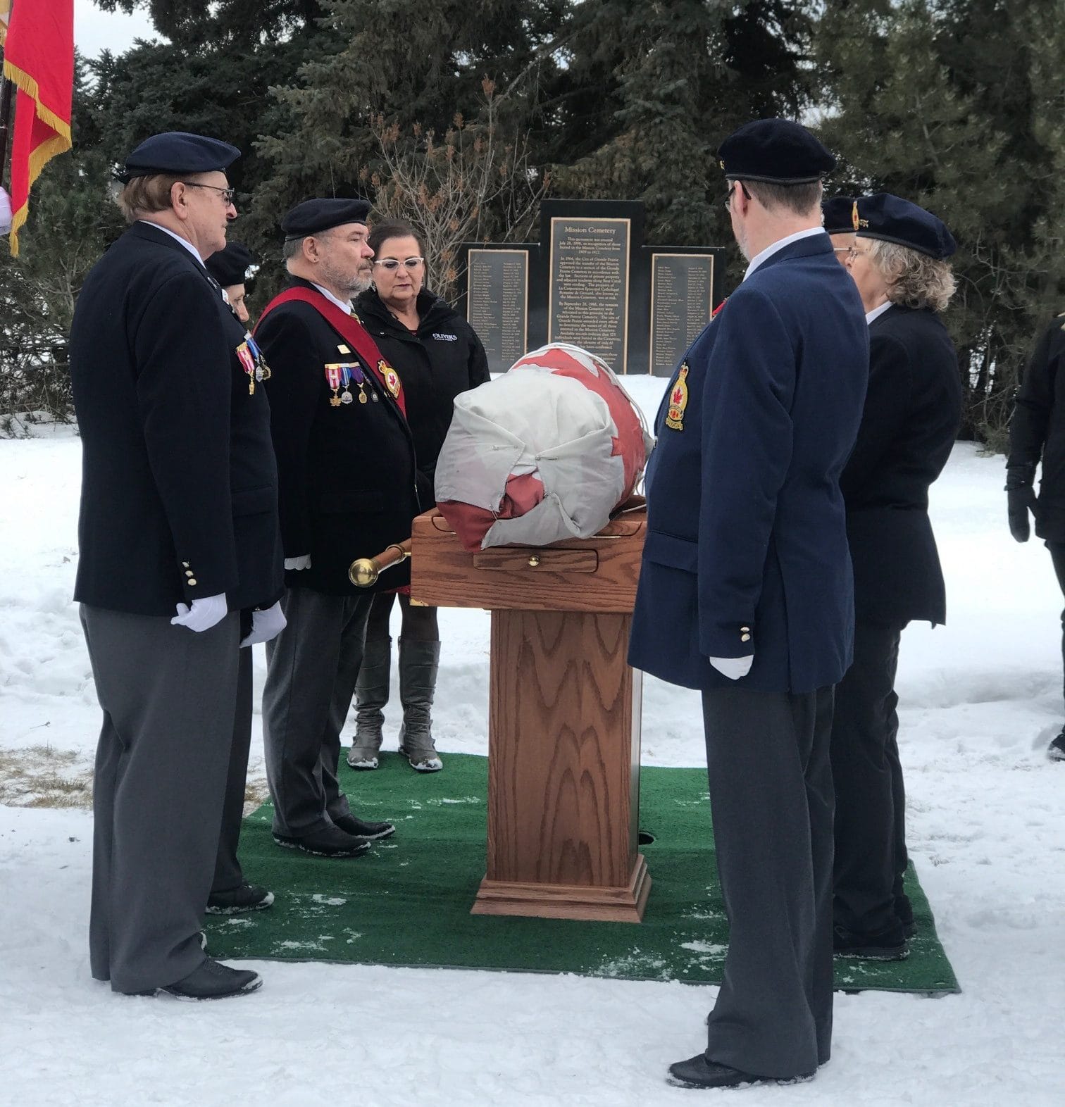 Retired Flag Program Oliver's Funeral Home Grande Prairie Funeral Home