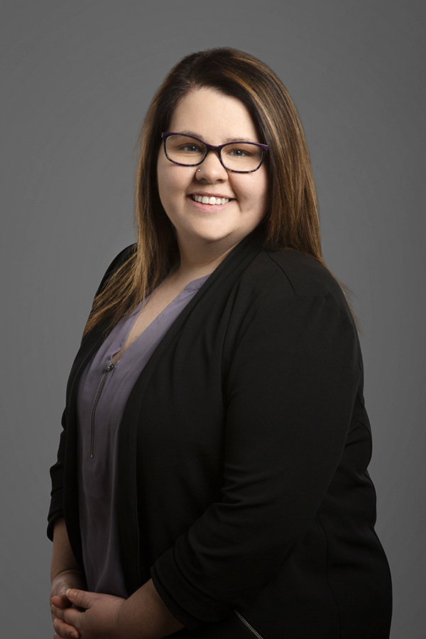 Andrea Robinson working at Oliver's Funeral Home, Grande Prairie, Alberta