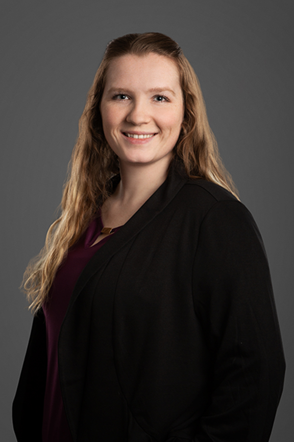 Jessica Dempsey working at Oliver's Funeral Home, Grande Prairie, Alberta