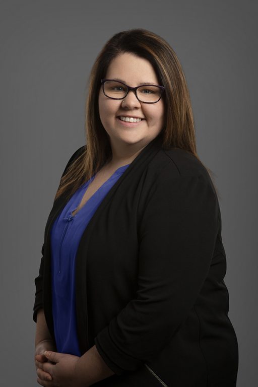 Andrea Robinson working at Oliver's Funeral Home, Grande Prairie, Alberta