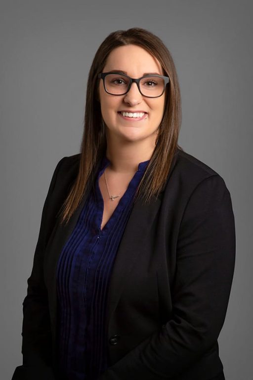 Kaleen Arnold working at Oliver's Funeral Home, Grande Prairie, Alberta