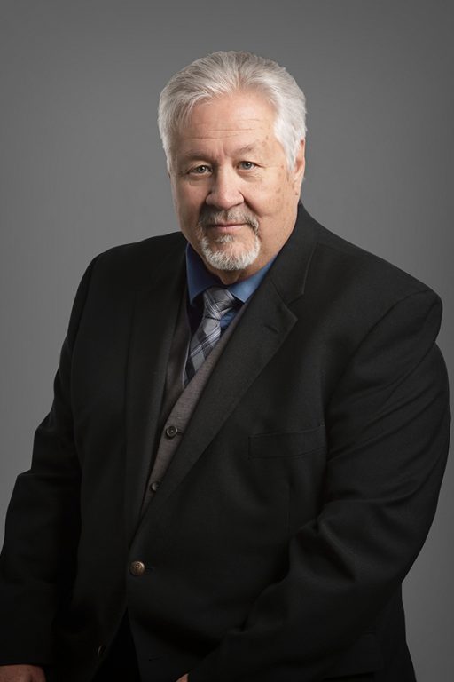 Larry Huseby working at Oliver's Funeral Home, Grande Prairie, Alberta