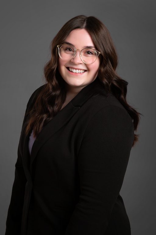 Mackenzie Bishop working at Oliver's Funeral Home, Grande Prairie, Alberta